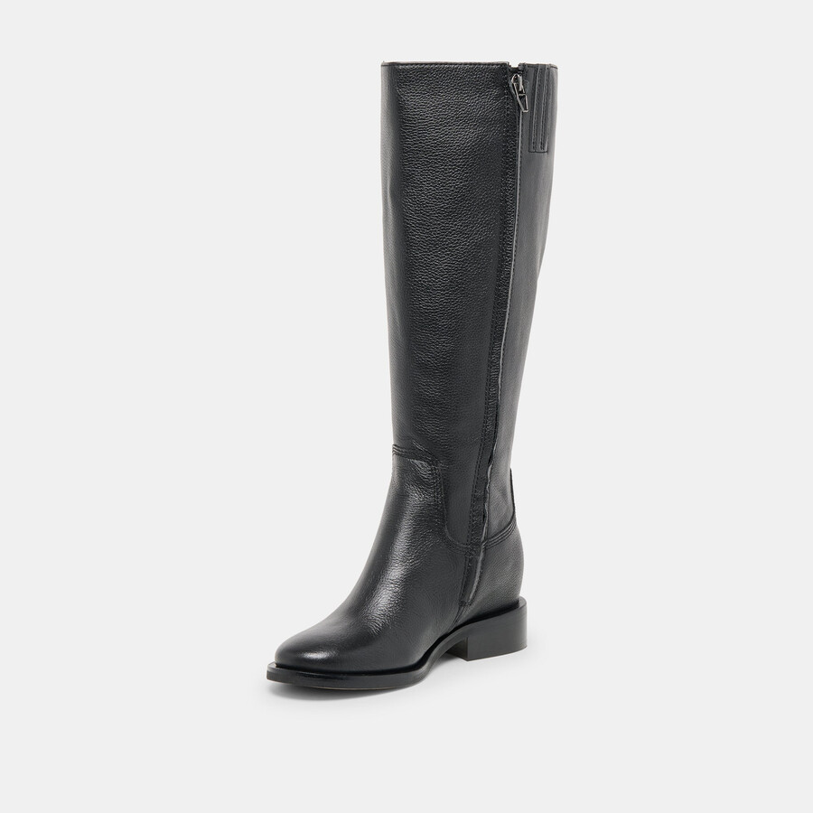 kilian h2o stiefel mit weitem schaft schwarzes leder
