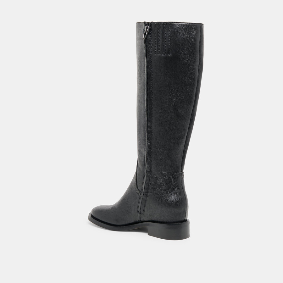 kilian h2o stiefel mit weitem schaft schwarzes leder