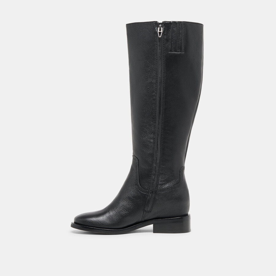 kilian h2o stiefel mit weitem schaft schwarzes leder