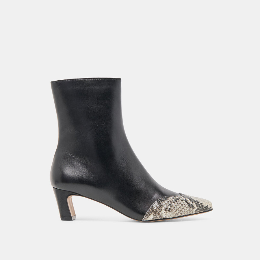 anika boots schwarz mehrfarbiges leder