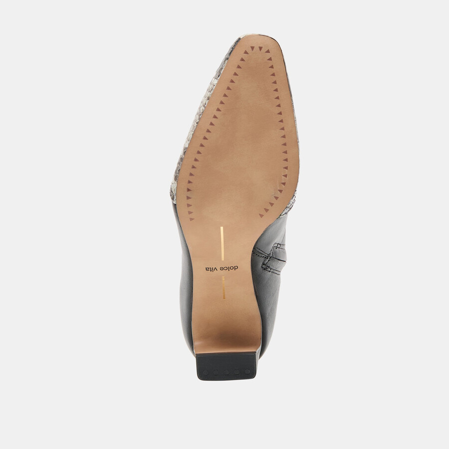 anika boots schwarz mehrfarbiges leder