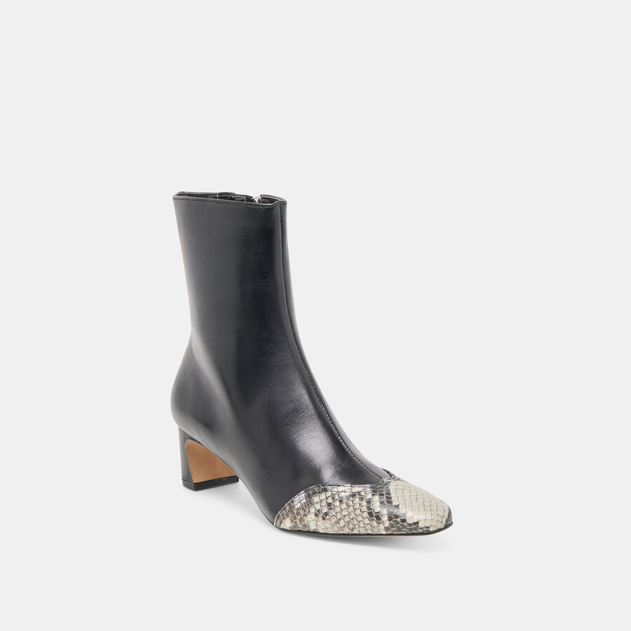 anika boots schwarz mehrfarbiges leder