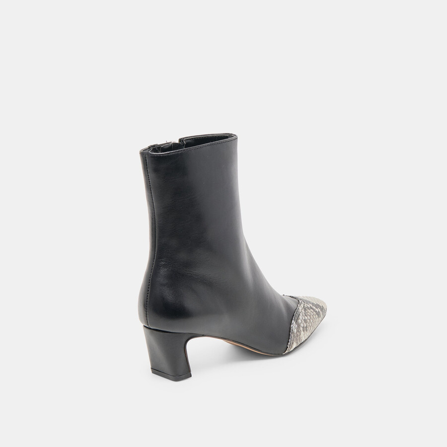 anika boots schwarz mehrfarbiges leder