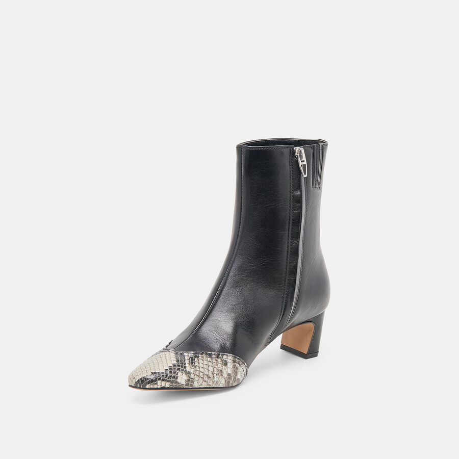 anika boots schwarz mehrfarbiges leder