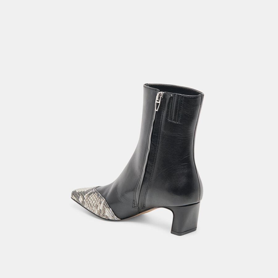 anika boots schwarz mehrfarbiges leder