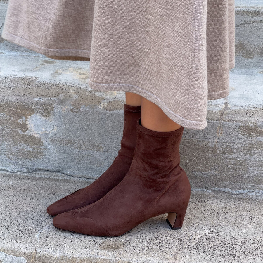 anika boots dunkelbraun stella wildleder