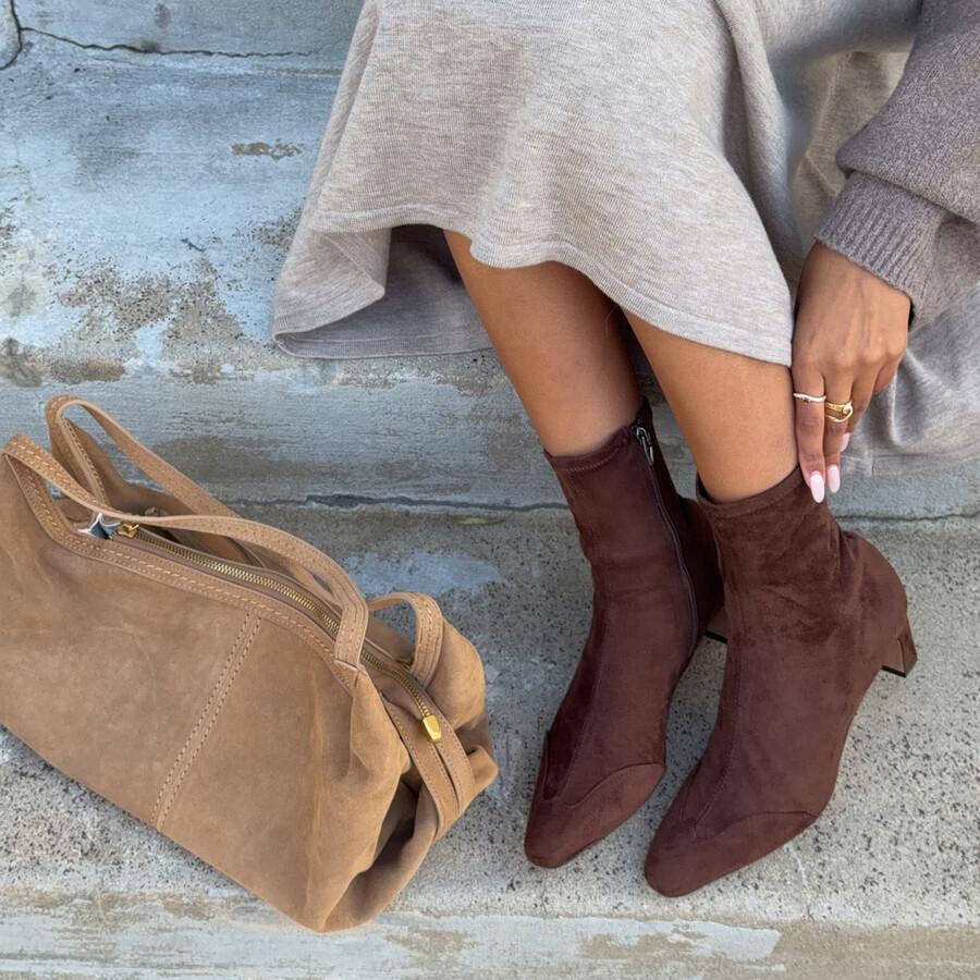 anika boots dunkelbraun stella wildleder