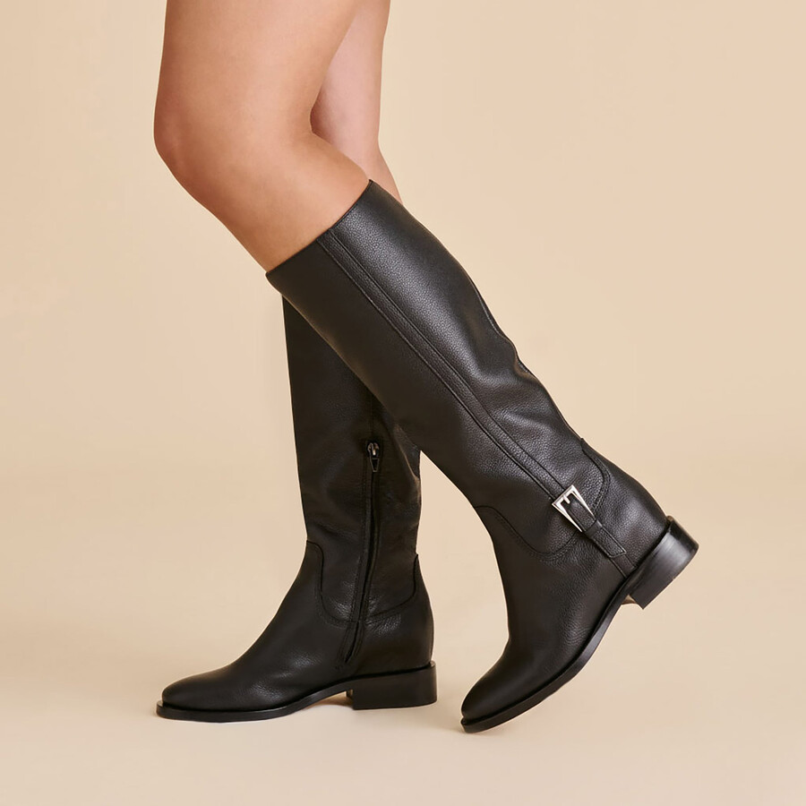 kilian h2o stiefel aus schwarzem leder