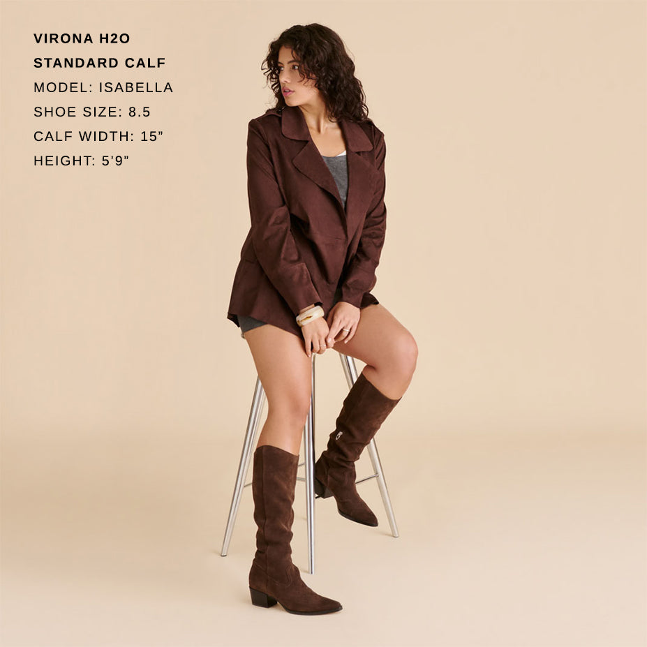 virona h2o boots dunkelbraunes wildleder