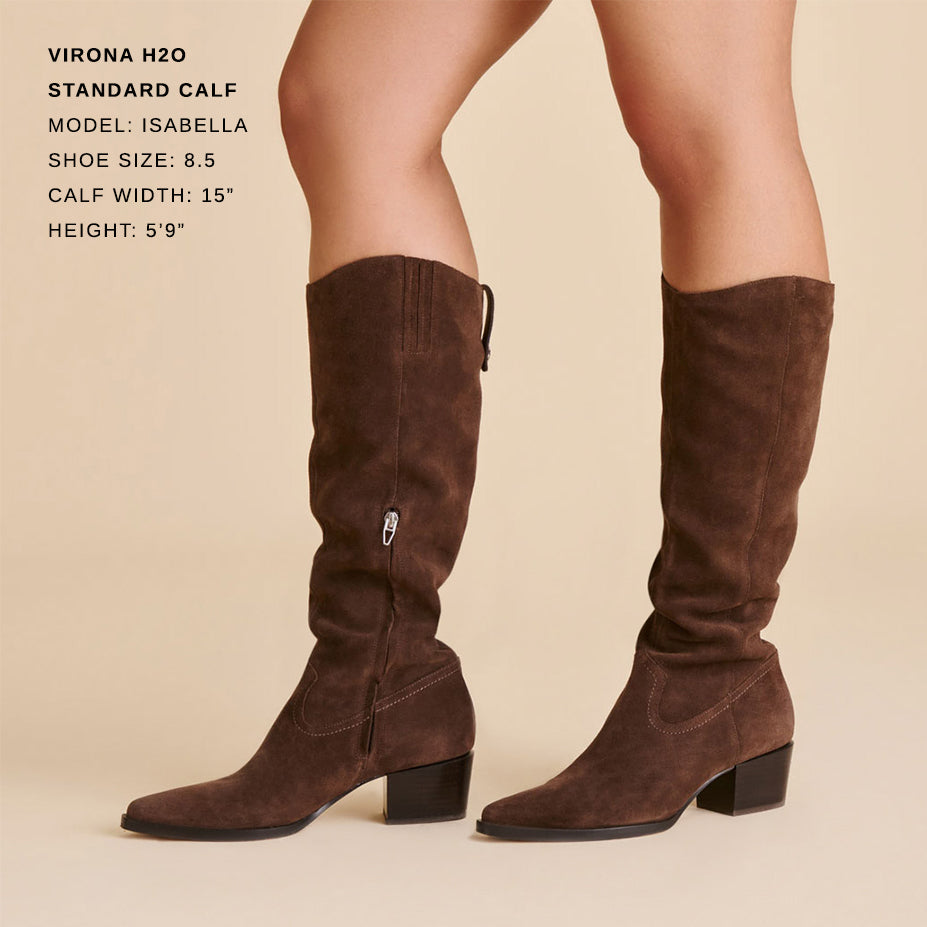 virona h2o boots dunkelbraunes wildleder