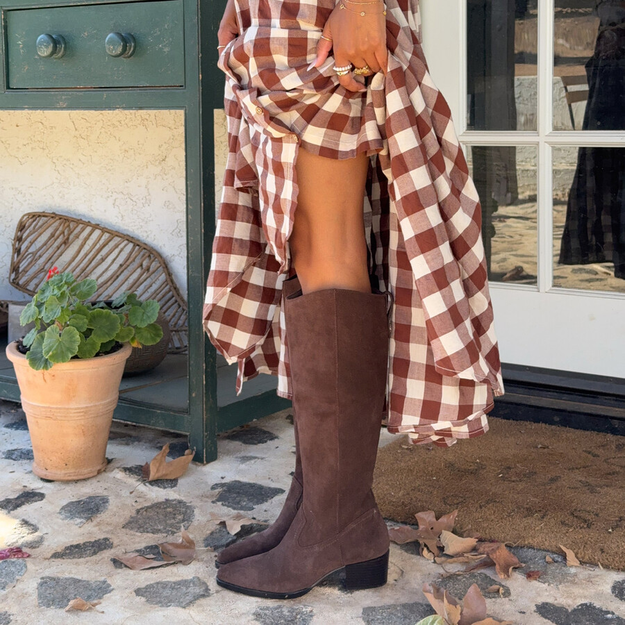 virona h2o boots dunkelbraunes wildleder