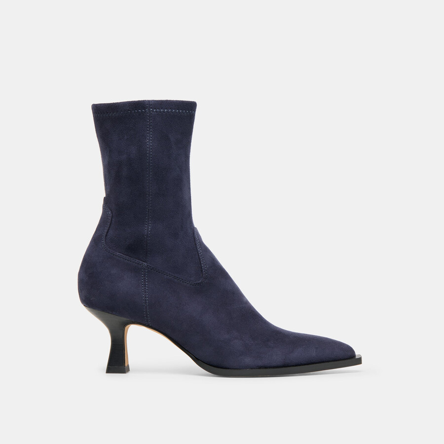 arya boots navy stella wildleder