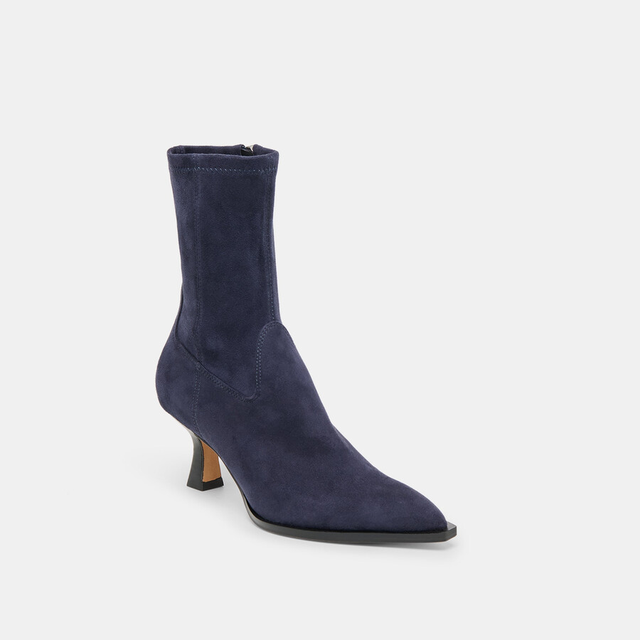 arya boots navy stella wildleder