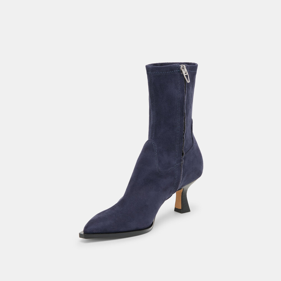 arya boots navy stella wildleder