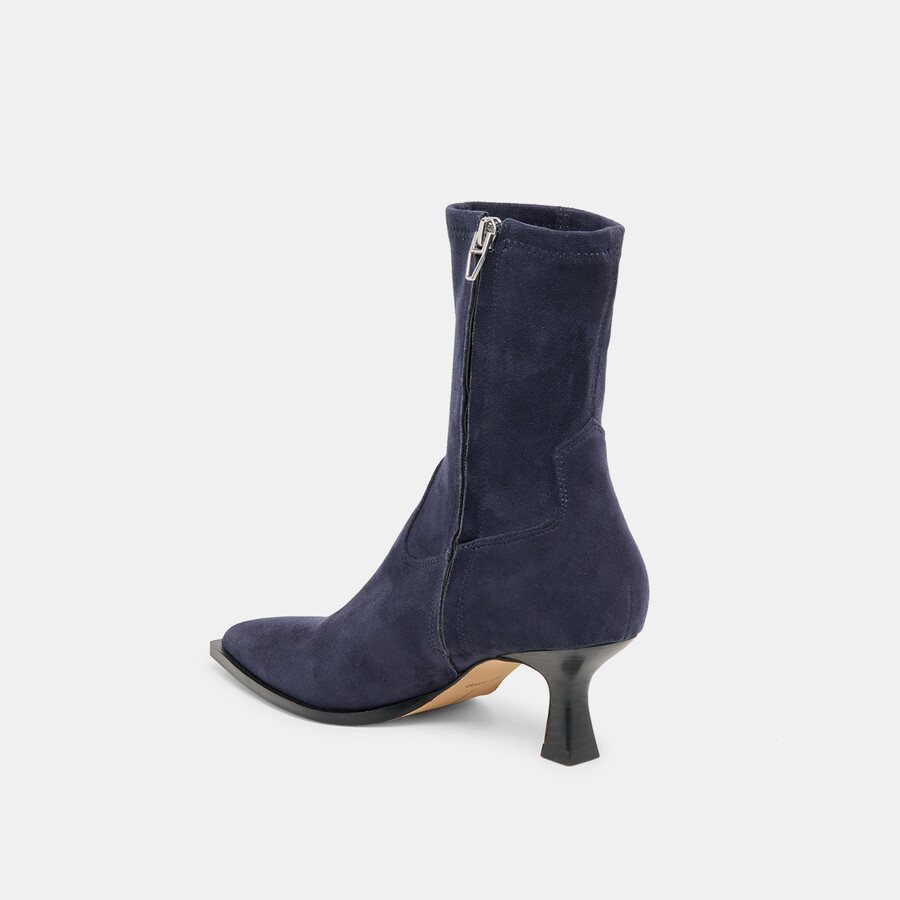 arya boots navy stella wildleder
