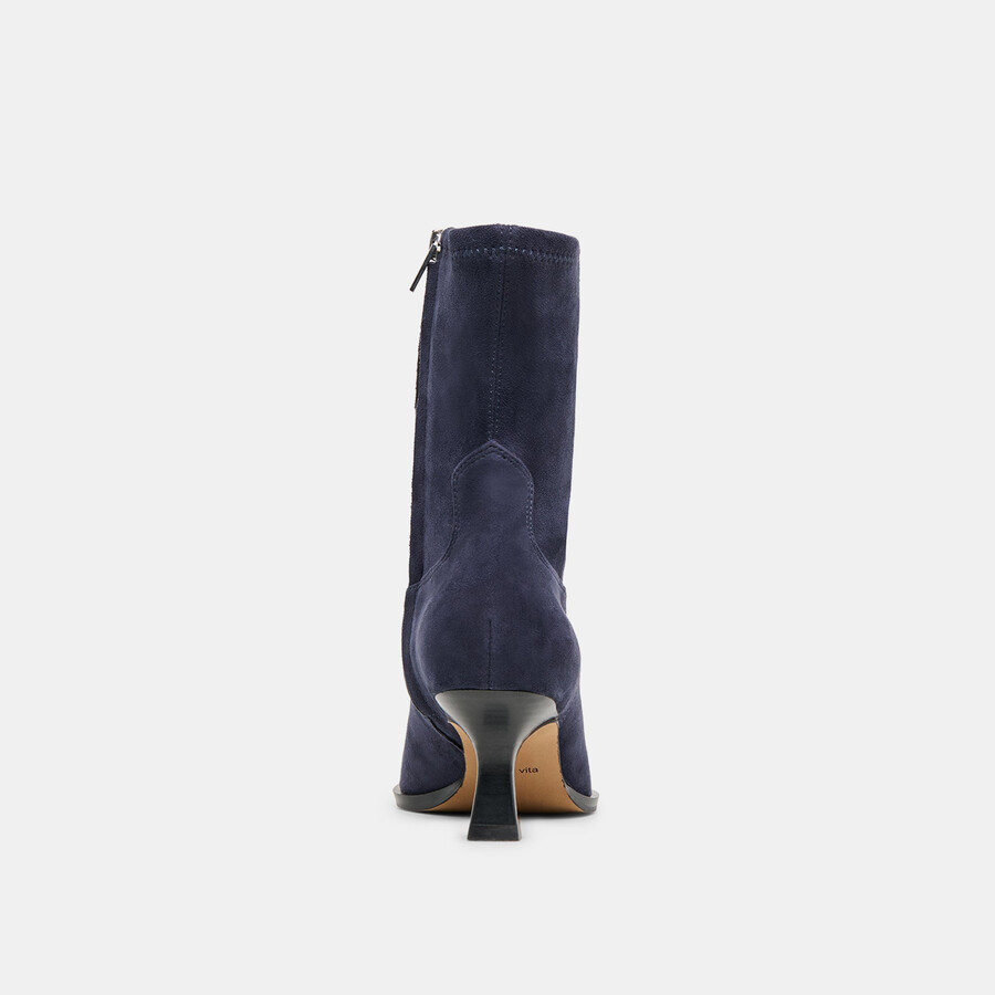 arya boots navy stella wildleder