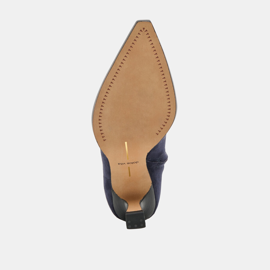 arya boots navy stella wildleder