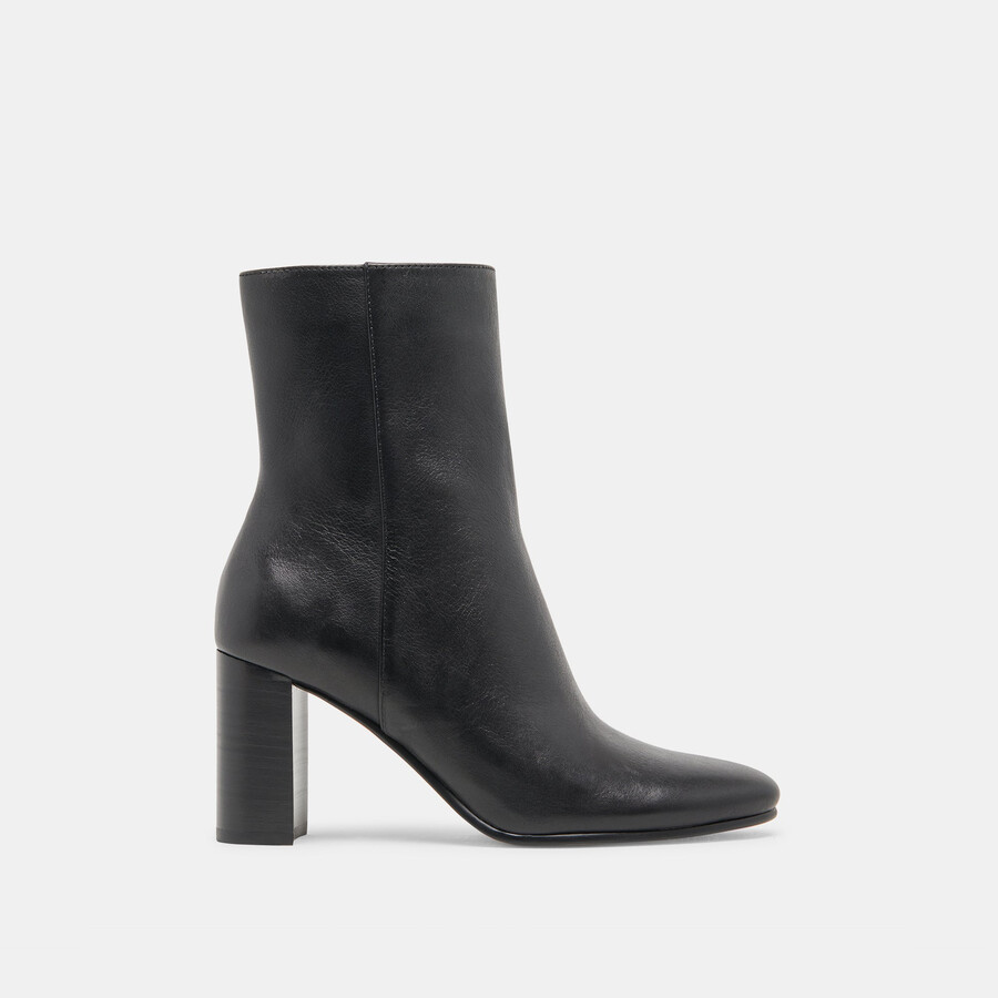 suzy stiefeletten mit breiter passform schwarzes leder