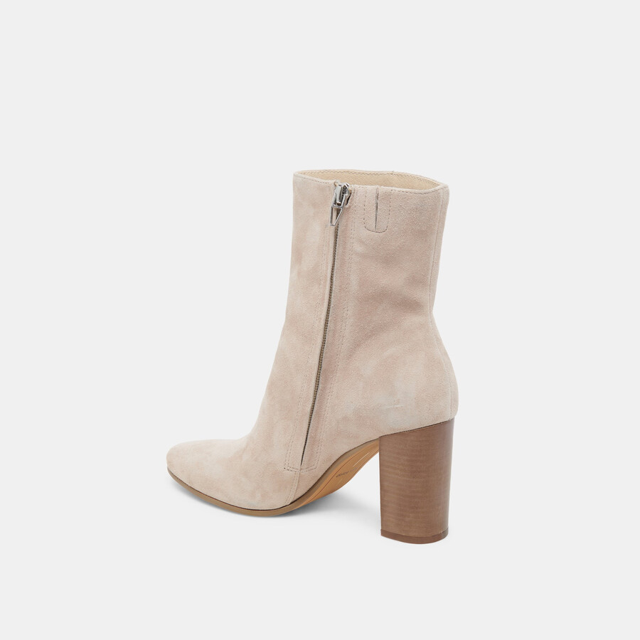 suzy stiefeletten mit breiter passform taupefarbenes wildleder