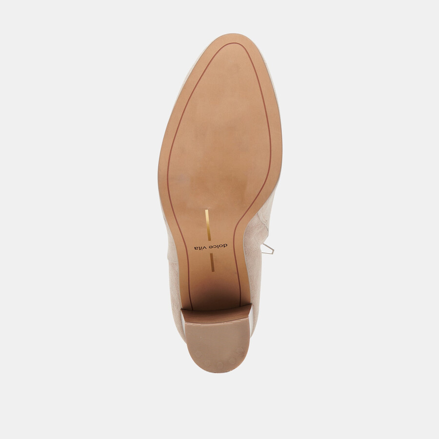 suzy stiefeletten mit breiter passform taupefarbenes wildleder