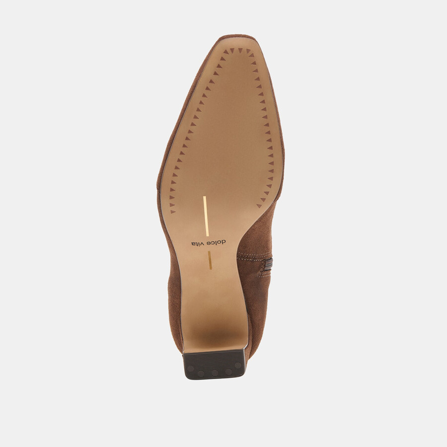 anika weite stiefel dunkelbraun stella wildleder