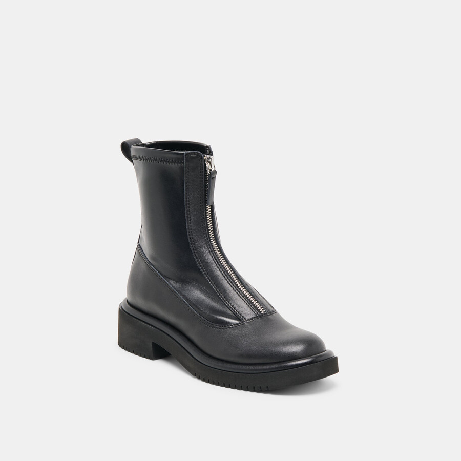 shante boots aus schwarzem leder