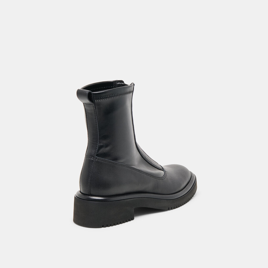 shante boots aus schwarzem leder