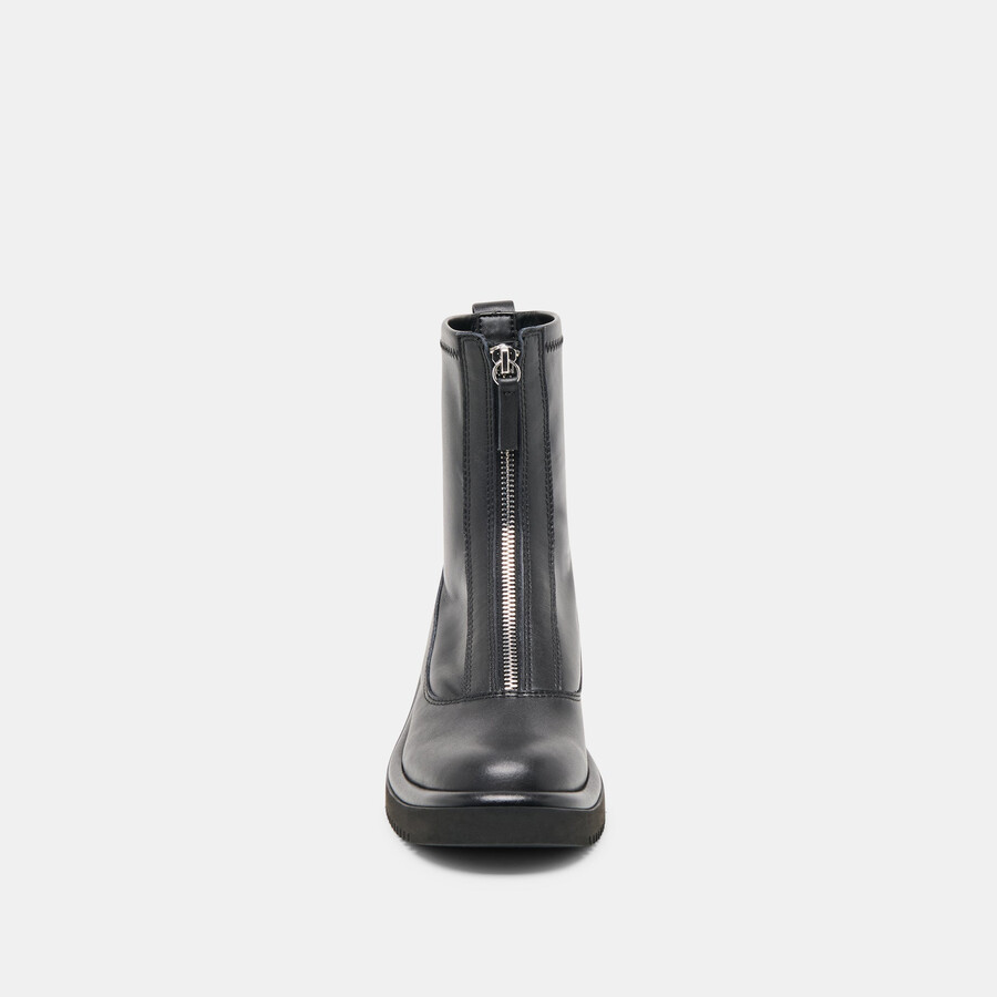 shante boots aus schwarzem leder