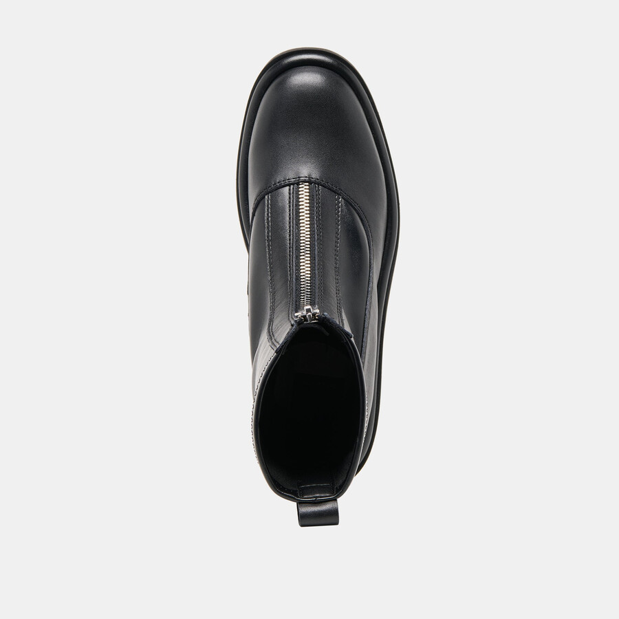shante boots aus schwarzem leder