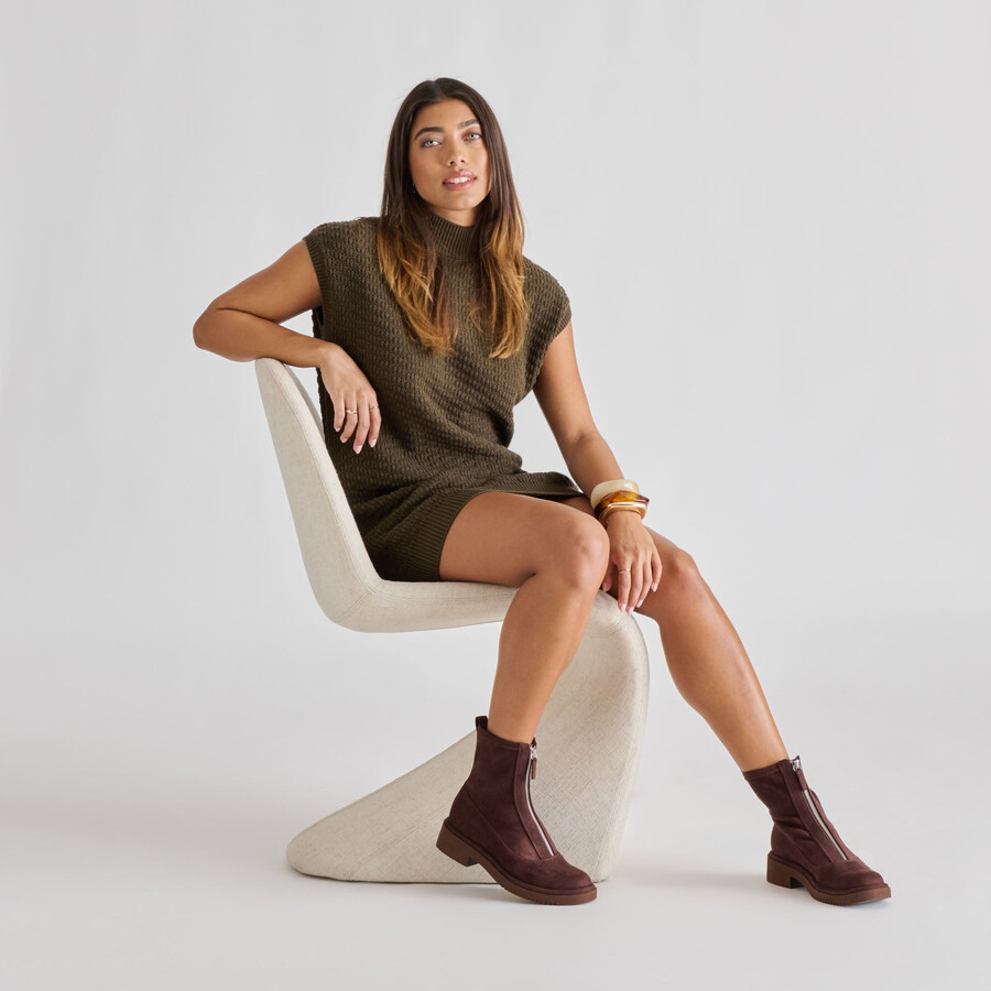 shante boots mahagoni stella wildleder