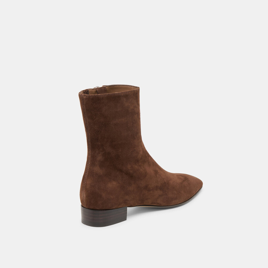 tarine stiefeletten dunkelbraunes nubukleder