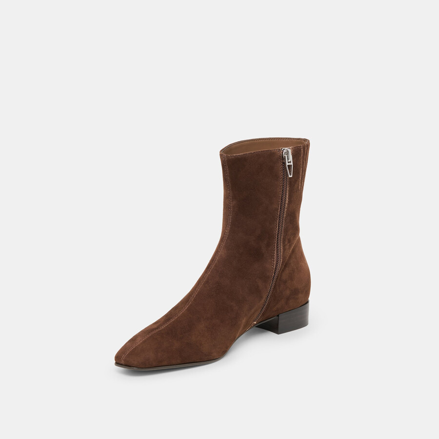 tarine stiefeletten dunkelbraunes nubukleder