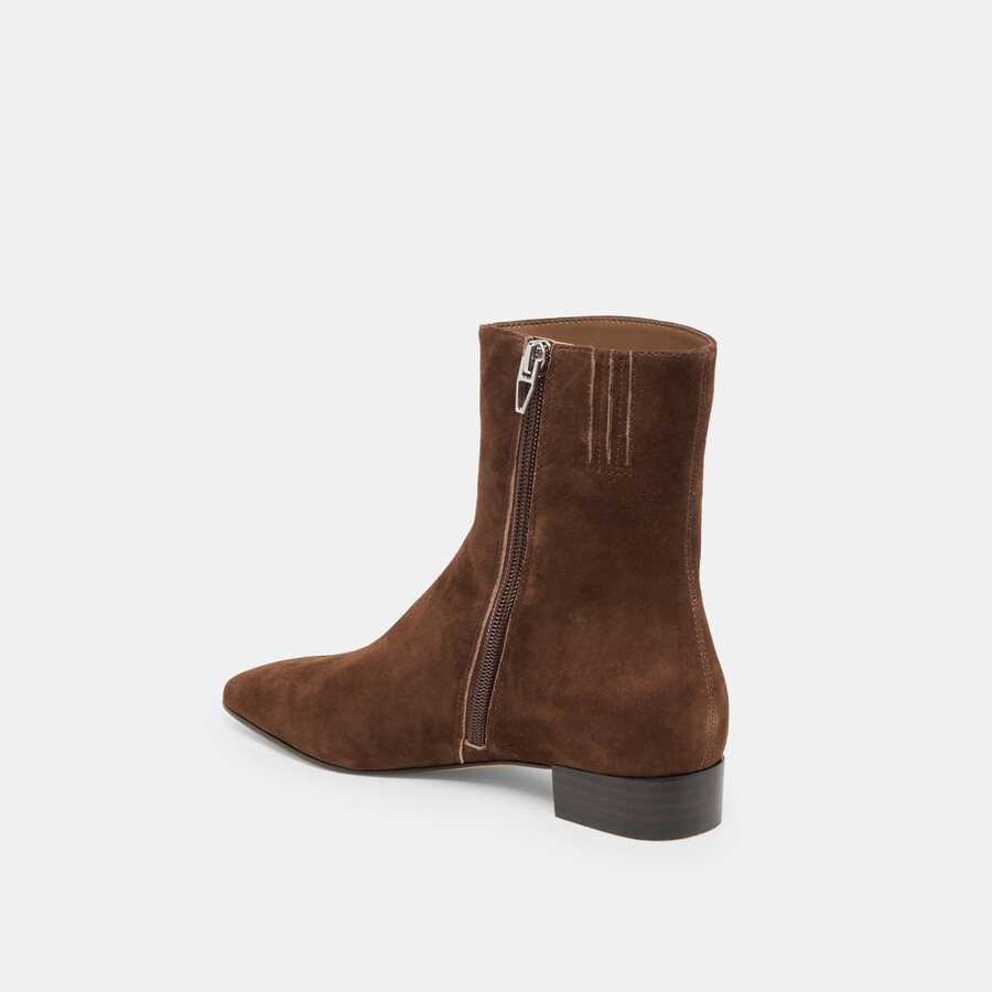 tarine stiefeletten dunkelbraunes nubukleder