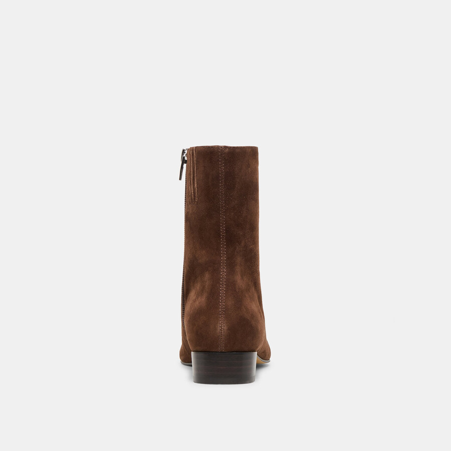 tarine stiefeletten dunkelbraunes nubukleder