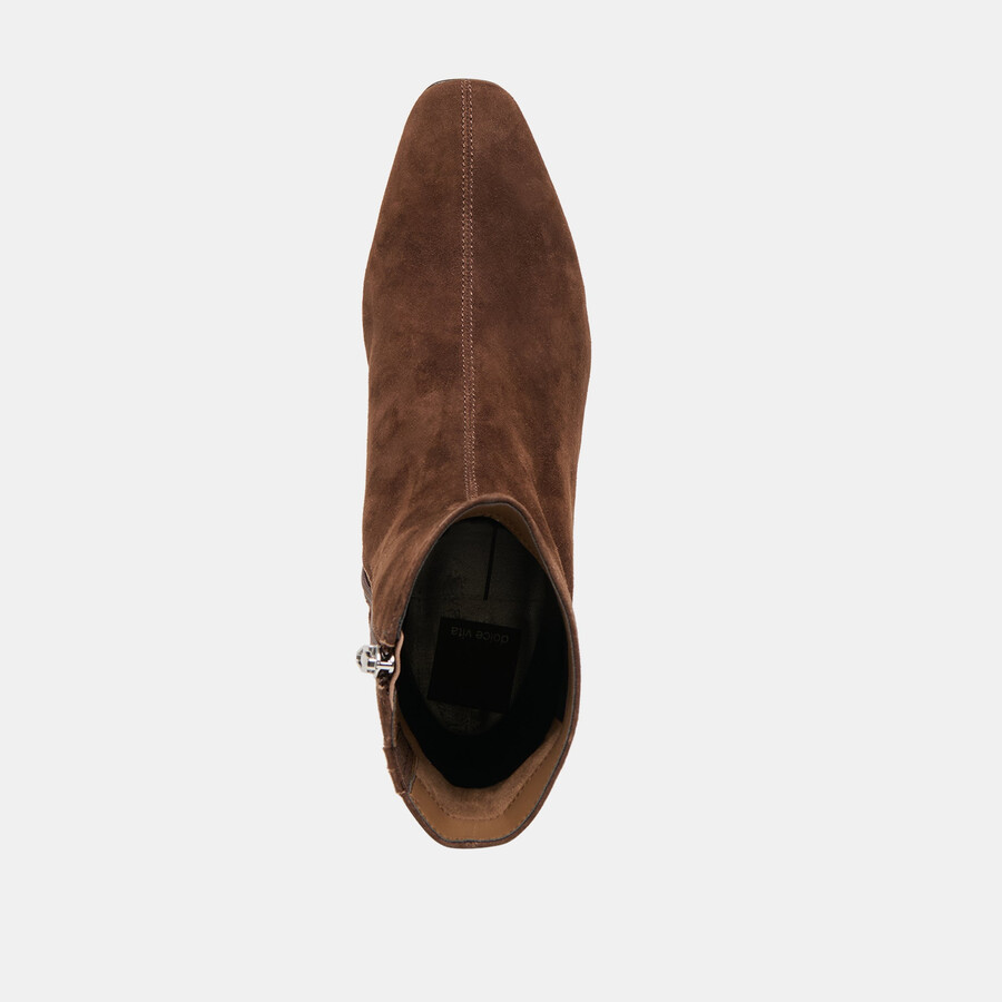 tarine stiefeletten dunkelbraunes nubukleder