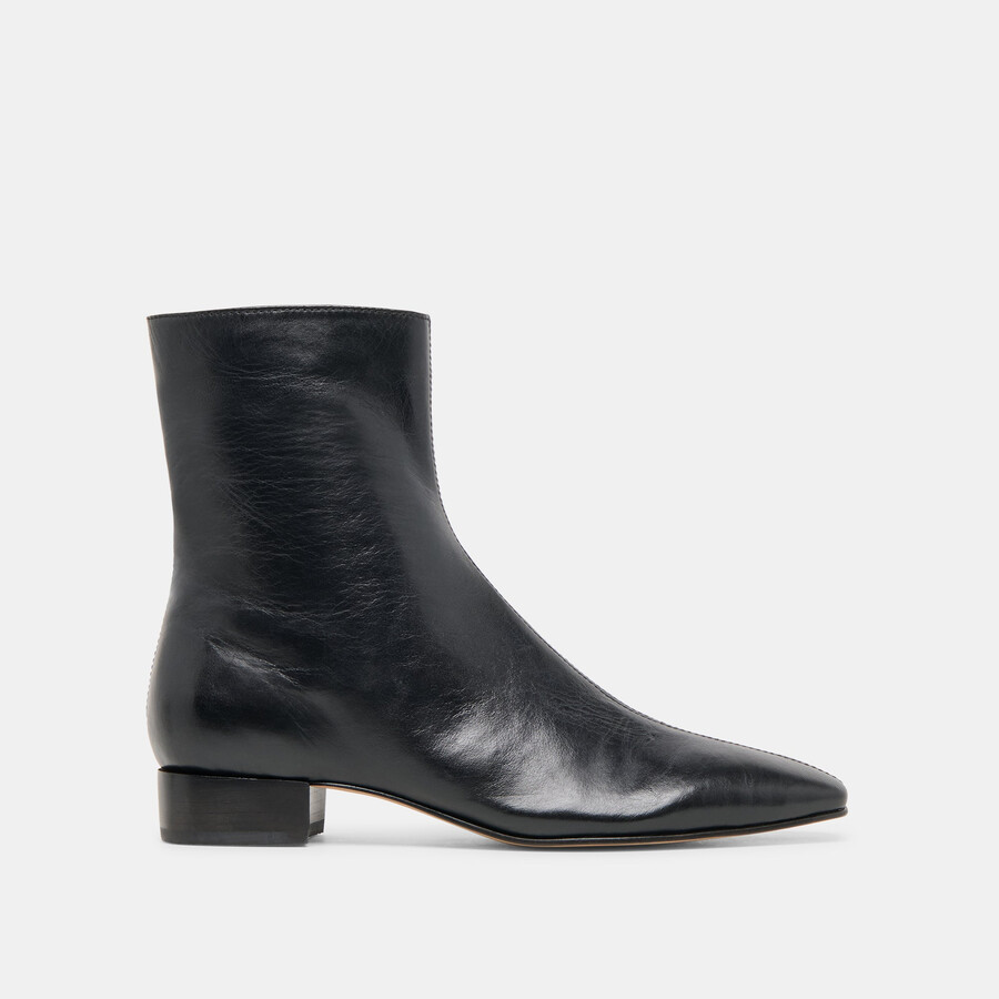 tarine stiefeletten aus schwarzem leder