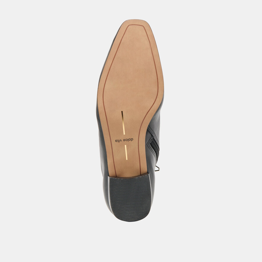 tarine stiefeletten aus schwarzem leder