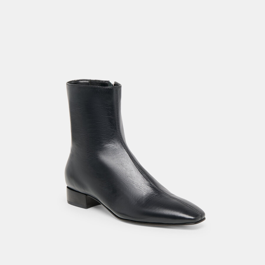 tarine stiefeletten aus schwarzem leder