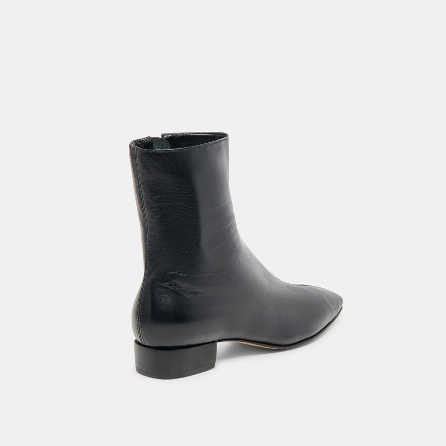 tarine stiefeletten aus schwarzem leder
