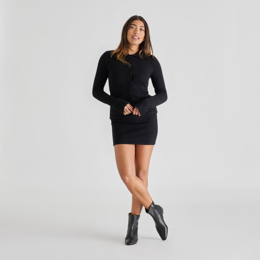 tarine stiefeletten aus schwarzem leder