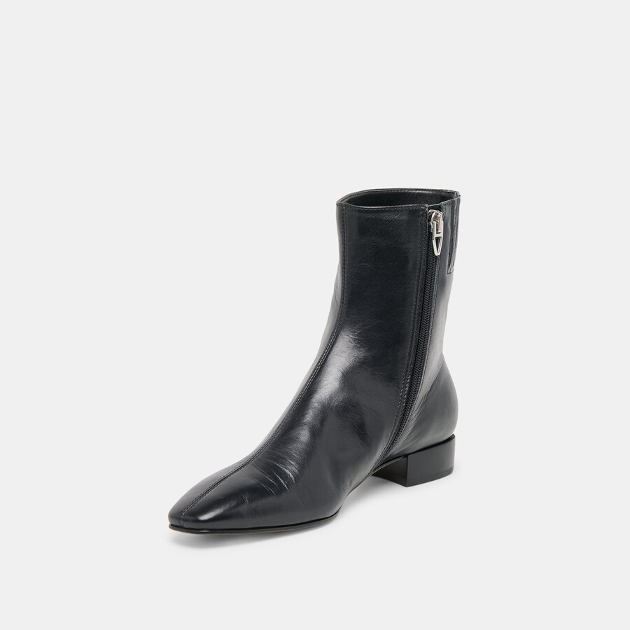 tarine stiefeletten aus schwarzem leder