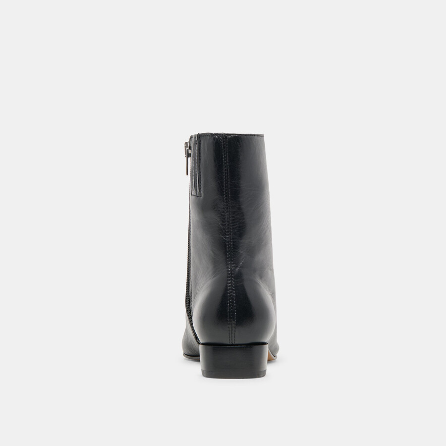 tarine stiefeletten aus schwarzem leder