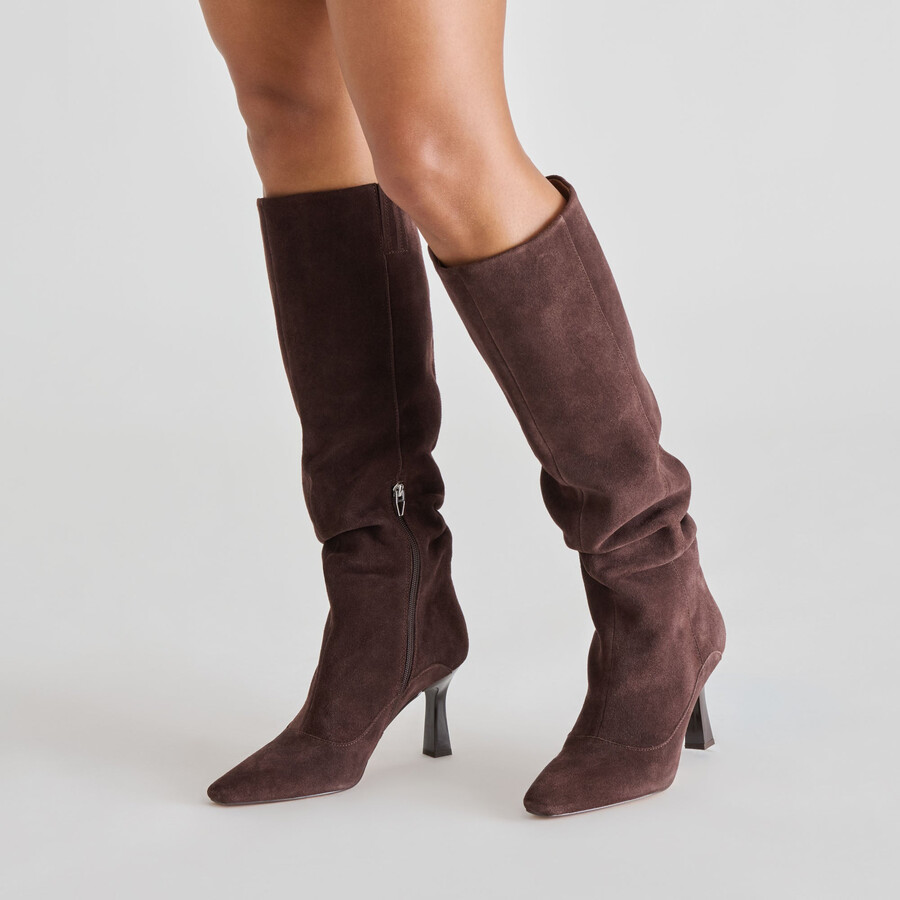 lousa boots mahagoni wildleder