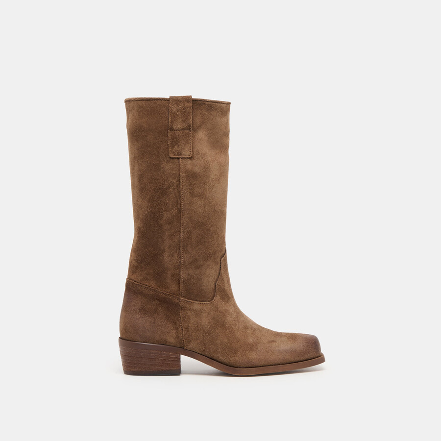 romie boots schokoladenbraunes wildleder