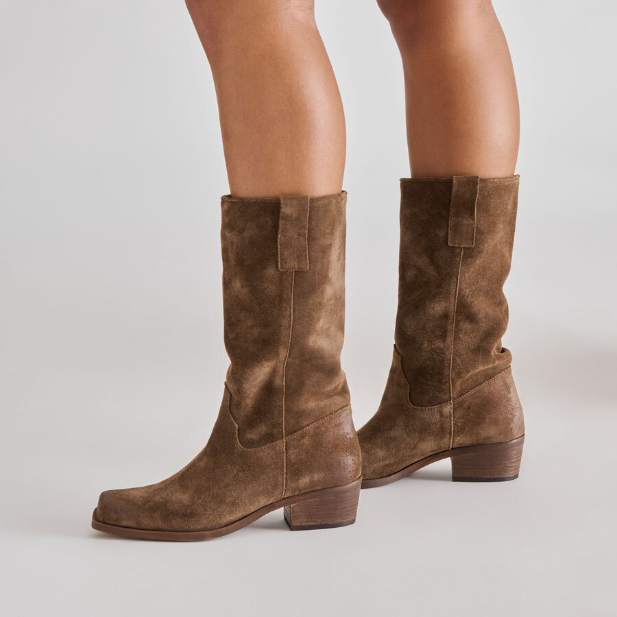 romie boots schokoladenbraunes wildleder