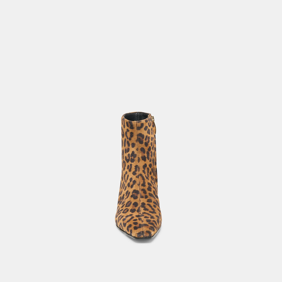 joanie stiefeletten aus wildleder mit leopardenmuster