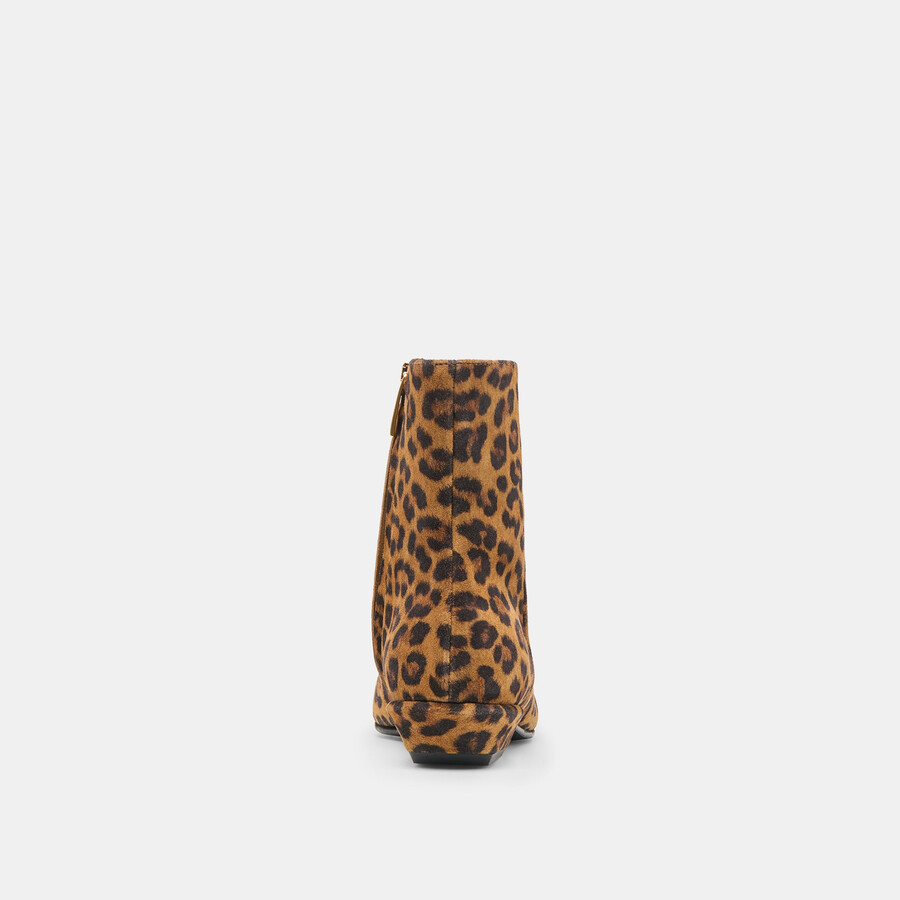 joanie stiefeletten aus wildleder mit leopardenmuster
