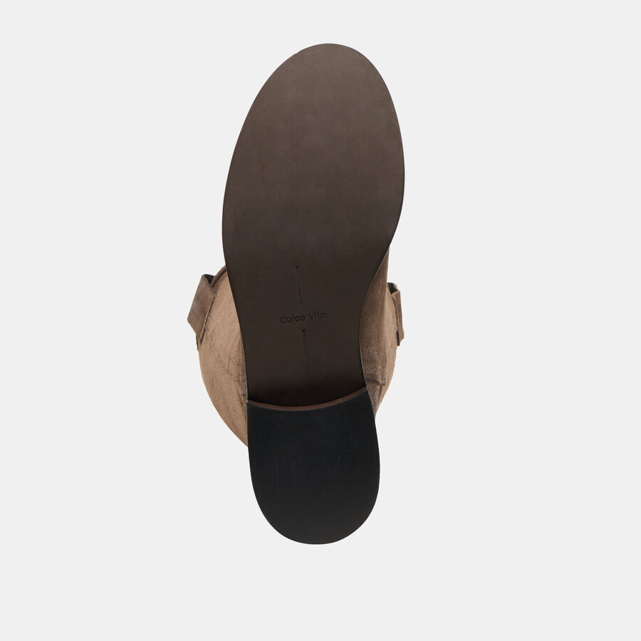 ramzy boots schokoladenbraunes wildleder