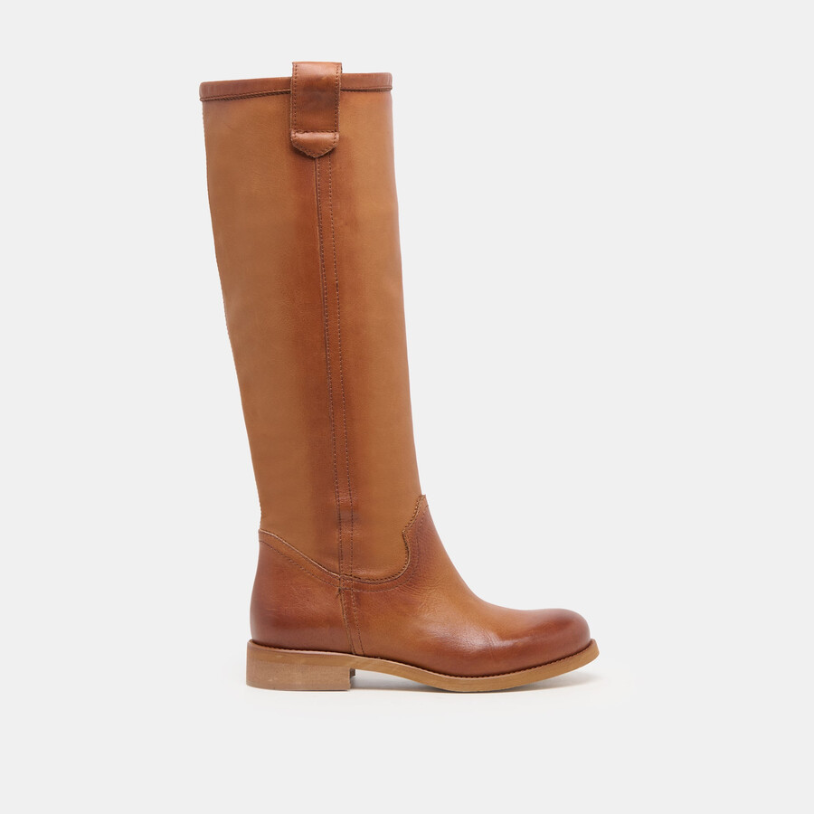 ramzy boots cognac leder