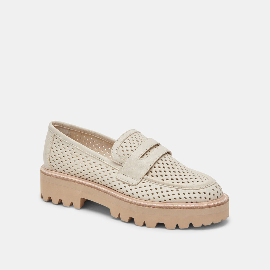 malila loafer elfenbein nubuk
